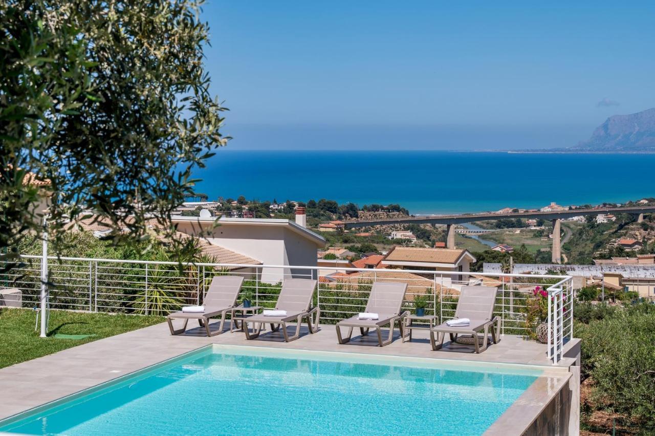 Villa Maria Con Piscina E Vista Mare Castellammare del Golfo Extérieur photo